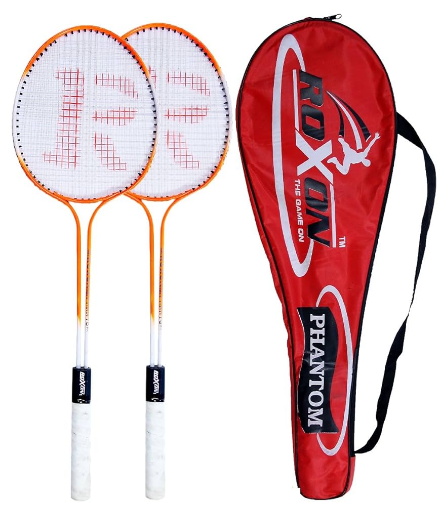 セットアップ RONRON [SET] TERRY HALF SET UP ROXON Badminton Rackets Set of 2 for Kids & Adults with FULL